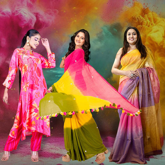 Drench in Stylish Tradition: Top 5 Holi Outfits from Praavii