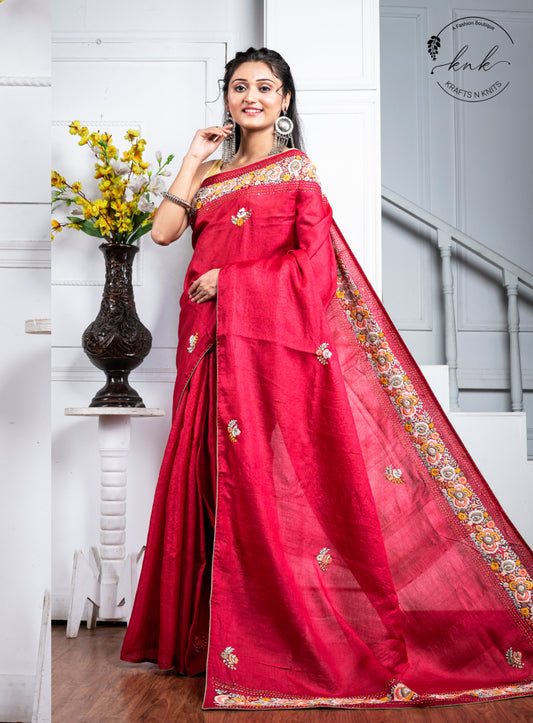 Ashmita Tussar Silk (Saree)