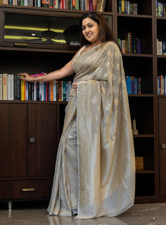 Siddhika Pure Munga Banarasi (Saree)