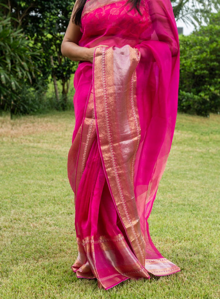 Vedanshi Pure Kora Silk Banarasi (Saree)