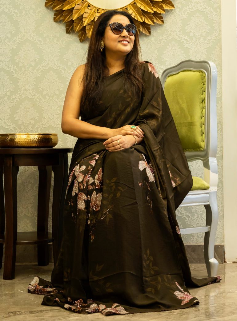 Manjari Crepe (Saree)