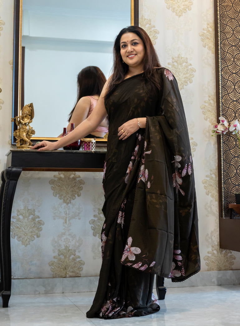 Manjari Crepe (Saree)