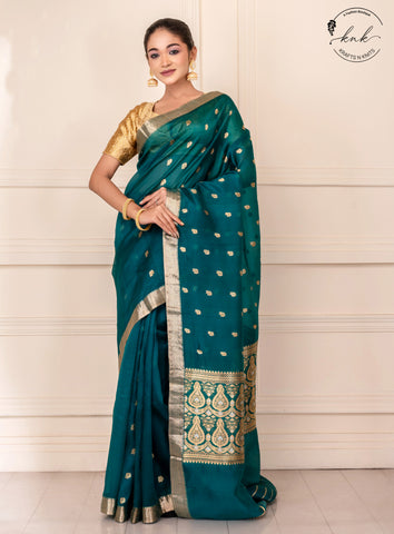 Urmi Pure Kora Benarasi (Saree)