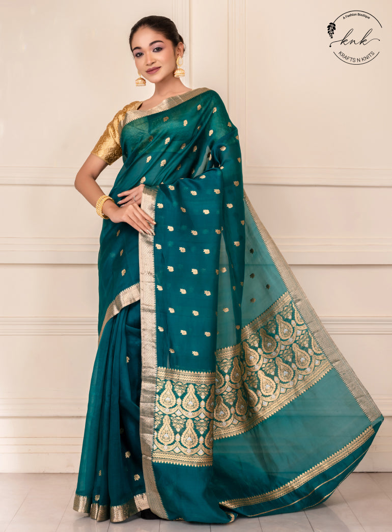 Urmi Pure Kora Benarasi (Saree)