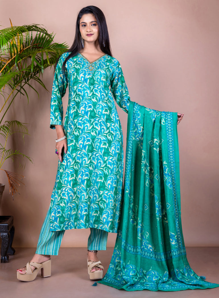 Zainab Silk Suit Set