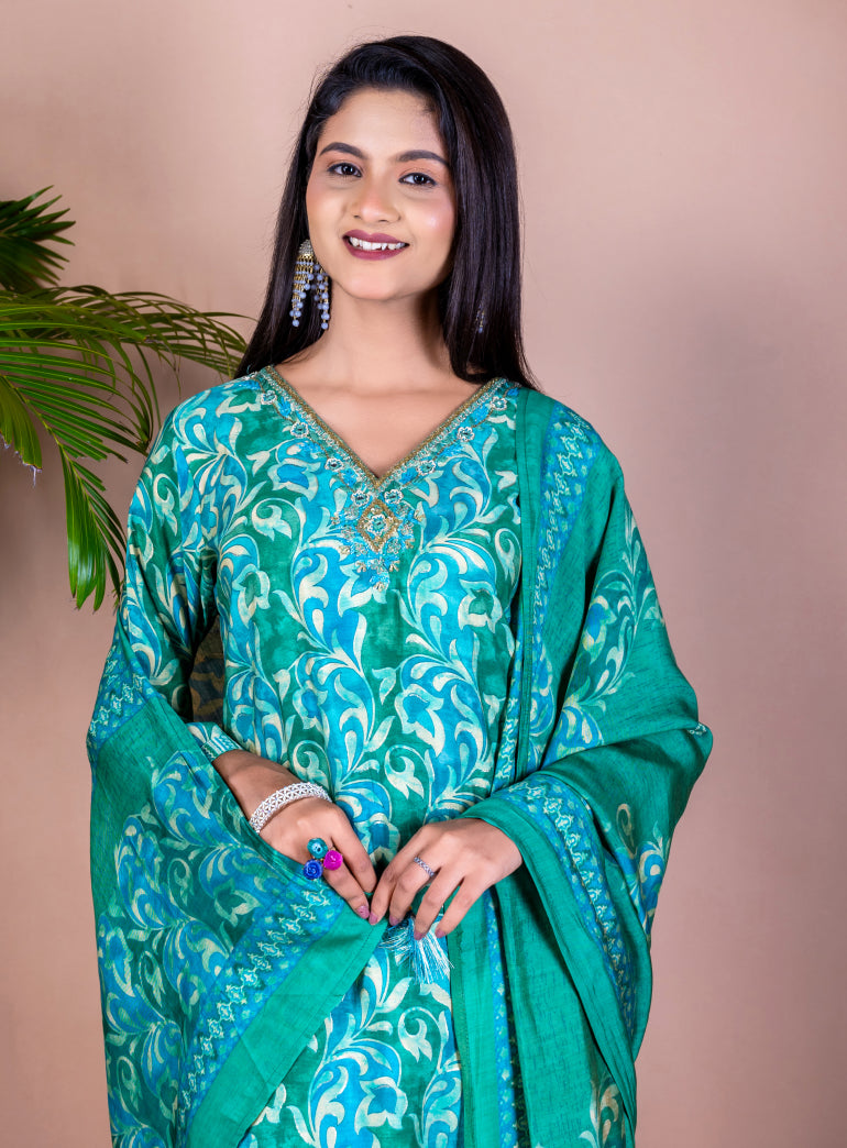 Zainab Silk Suit Set