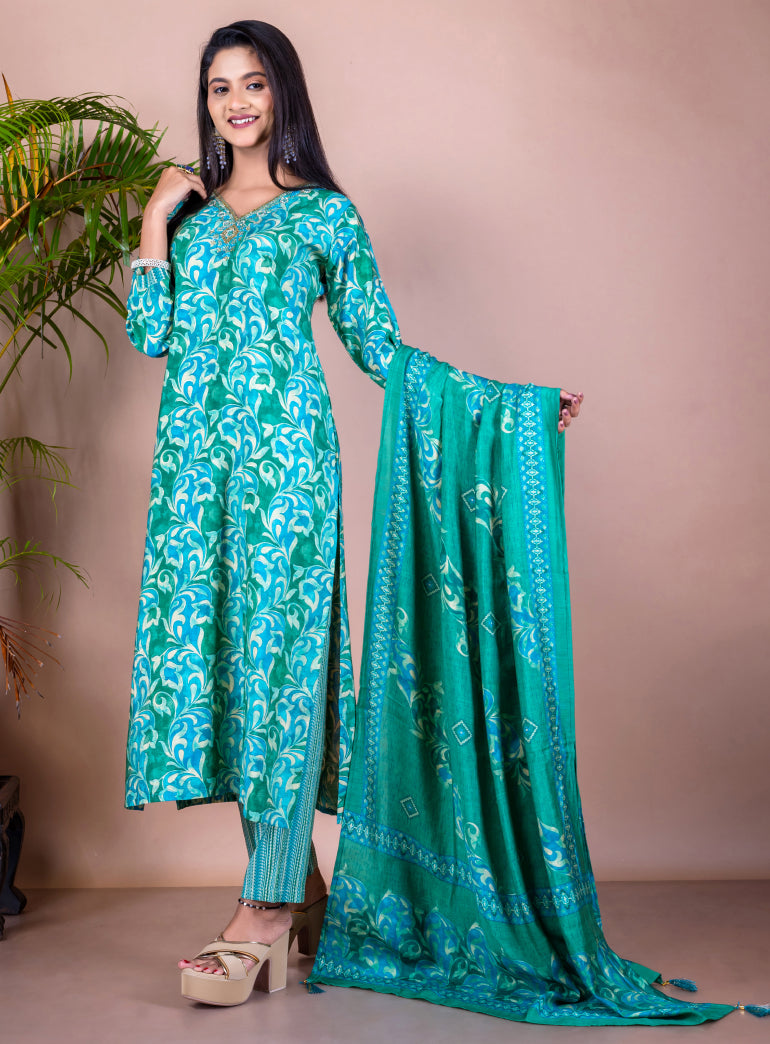 Zainab Silk Suit Set