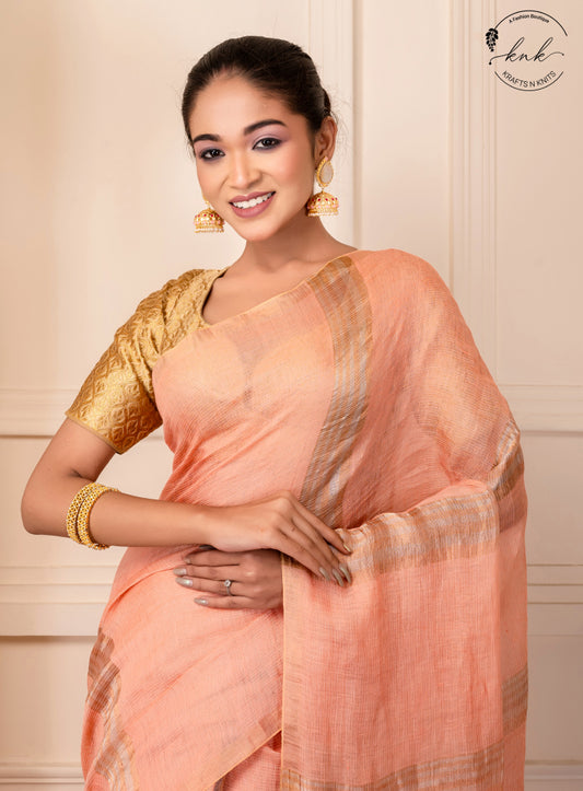 Barkha Tissue Linen Saree