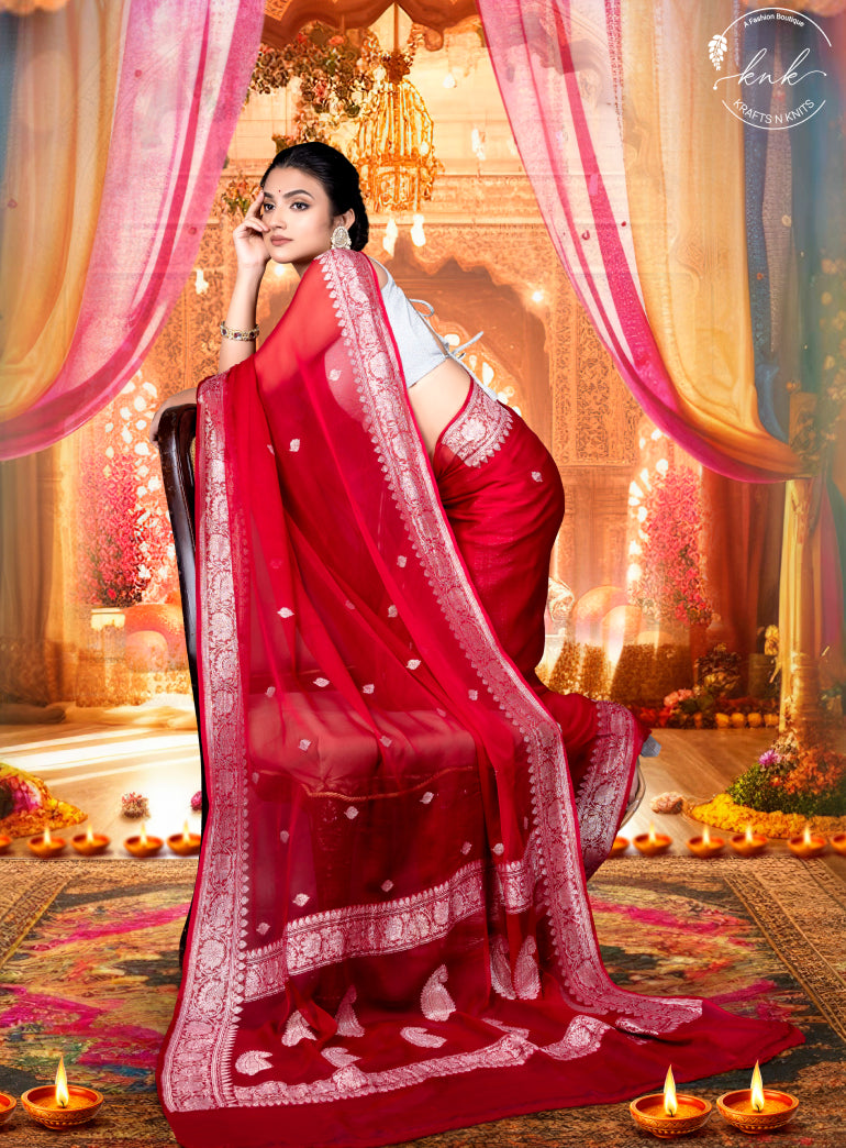 Ranjani Chiffon Banarasi Saree