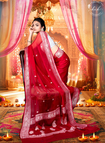 Ranjani Chiffon Banarasi Saree