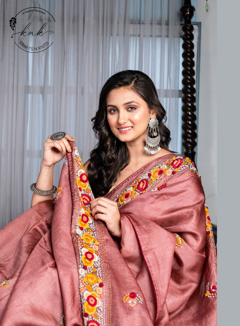 Taraangini Pure Tussar Silk (Saree)