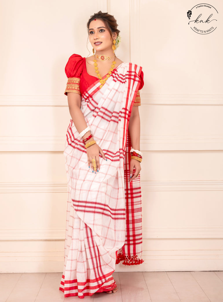 Sindurika Pure Handloom Bhujodi (Saree)