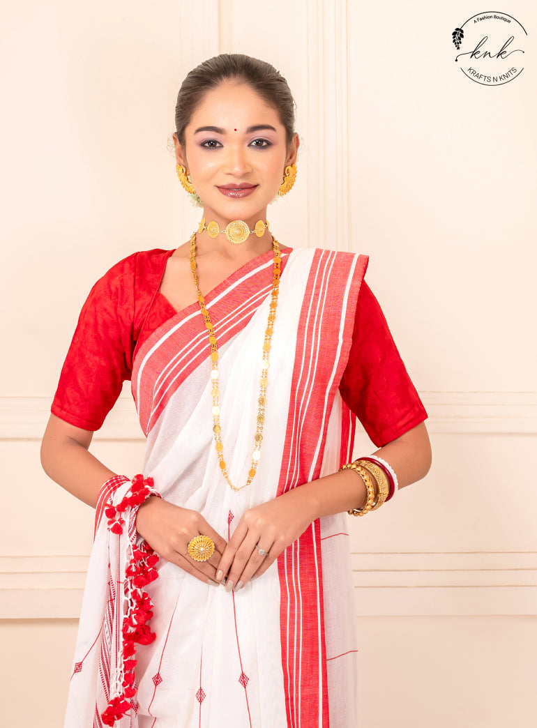 Rajnandini Pure Handloom Bhujodi (Saree)