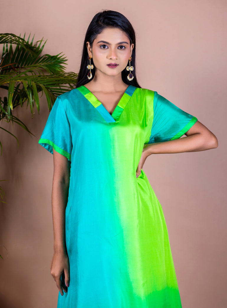 Ziya Indo Western Satin (Dress)